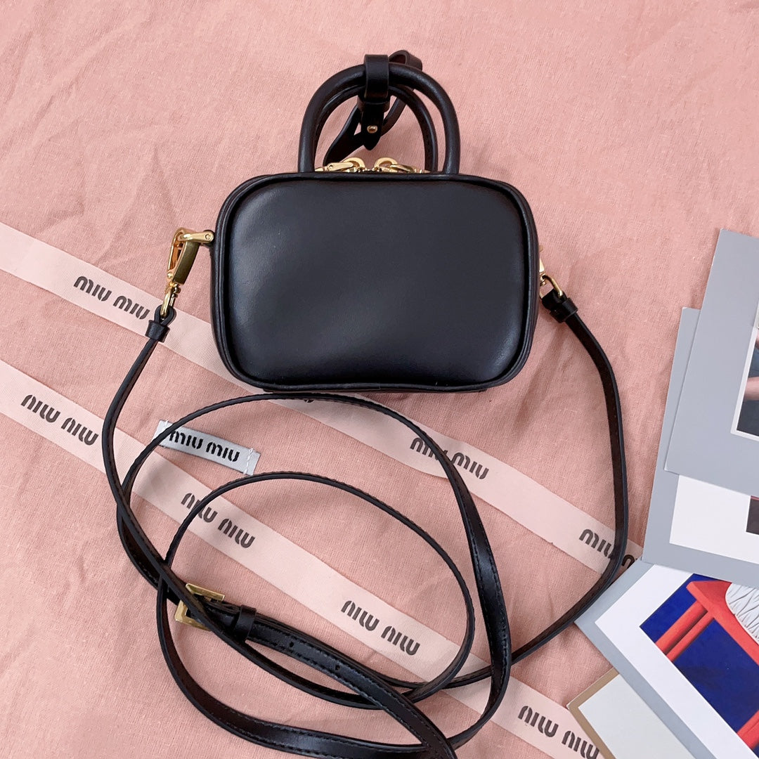 miumiu mini shoulder bag handbag 5nr020 black
