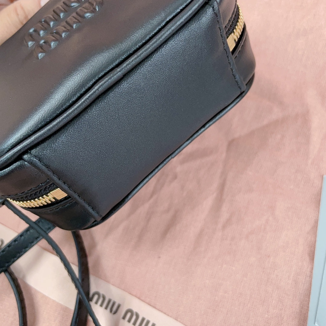 miumiu mini shoulder bag handbag 5nr020 black