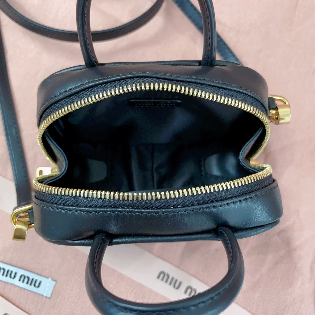 miumiu mini shoulder bag handbag 5nr020 black