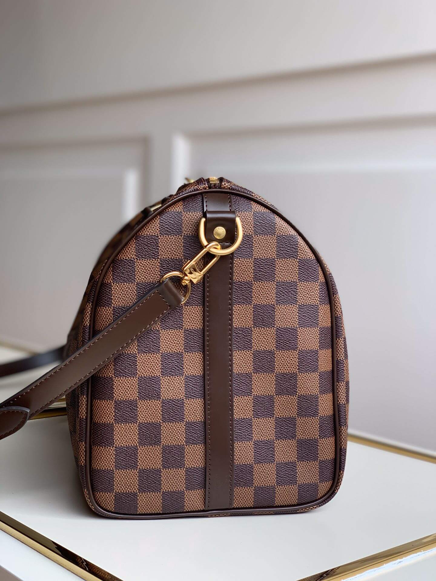 n41366 speedy 35cm brown damier ebene canvas cross body bags shoulder bag travel bag