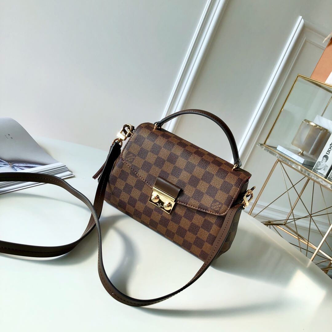 n53000 croisette damier ebene brown shoulder bag cross body bags handbag