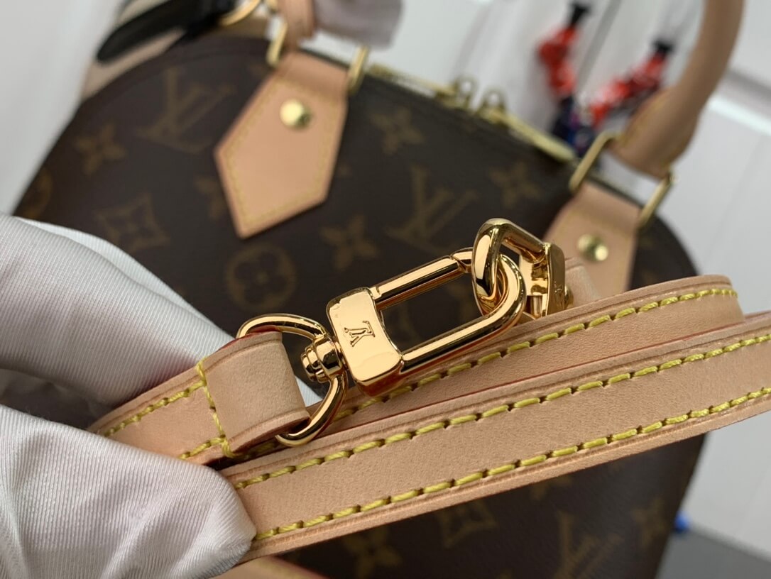 n53152 alma bb 25cm handbag shoulder bag cross body bags apricot calfskin monogram