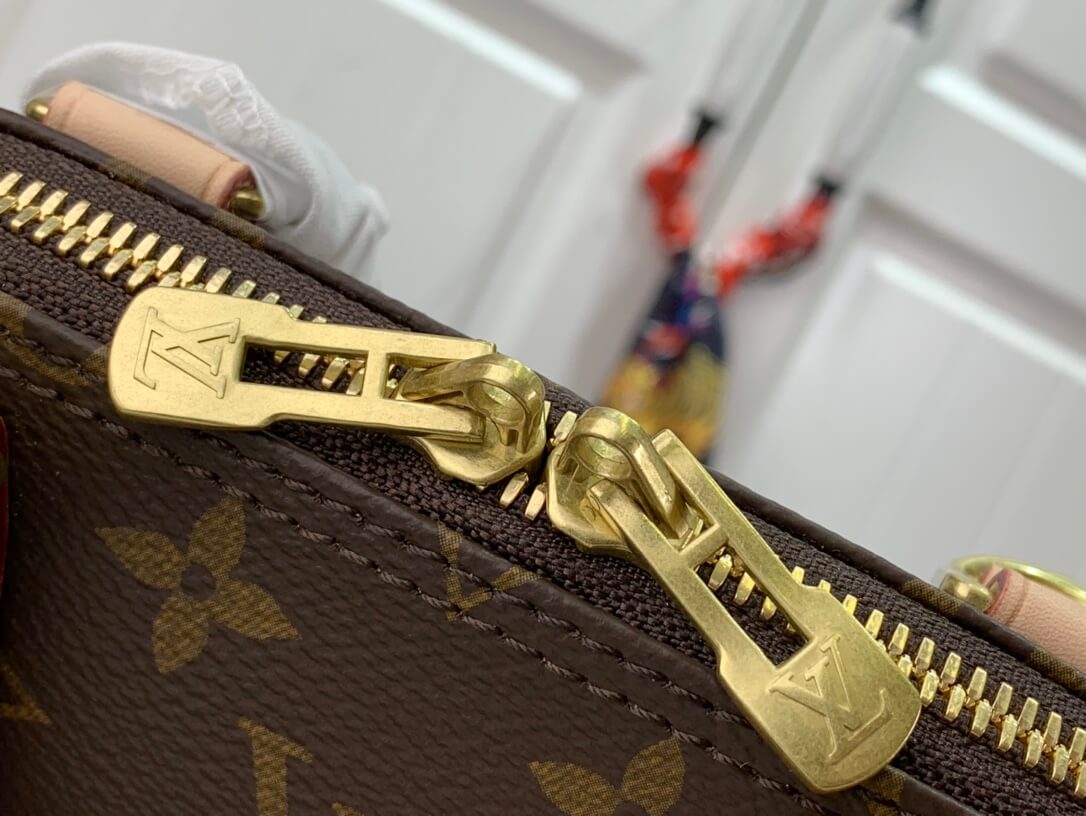 n53152 alma bb 25cm handbag shoulder bag cross body bags apricot calfskin monogram