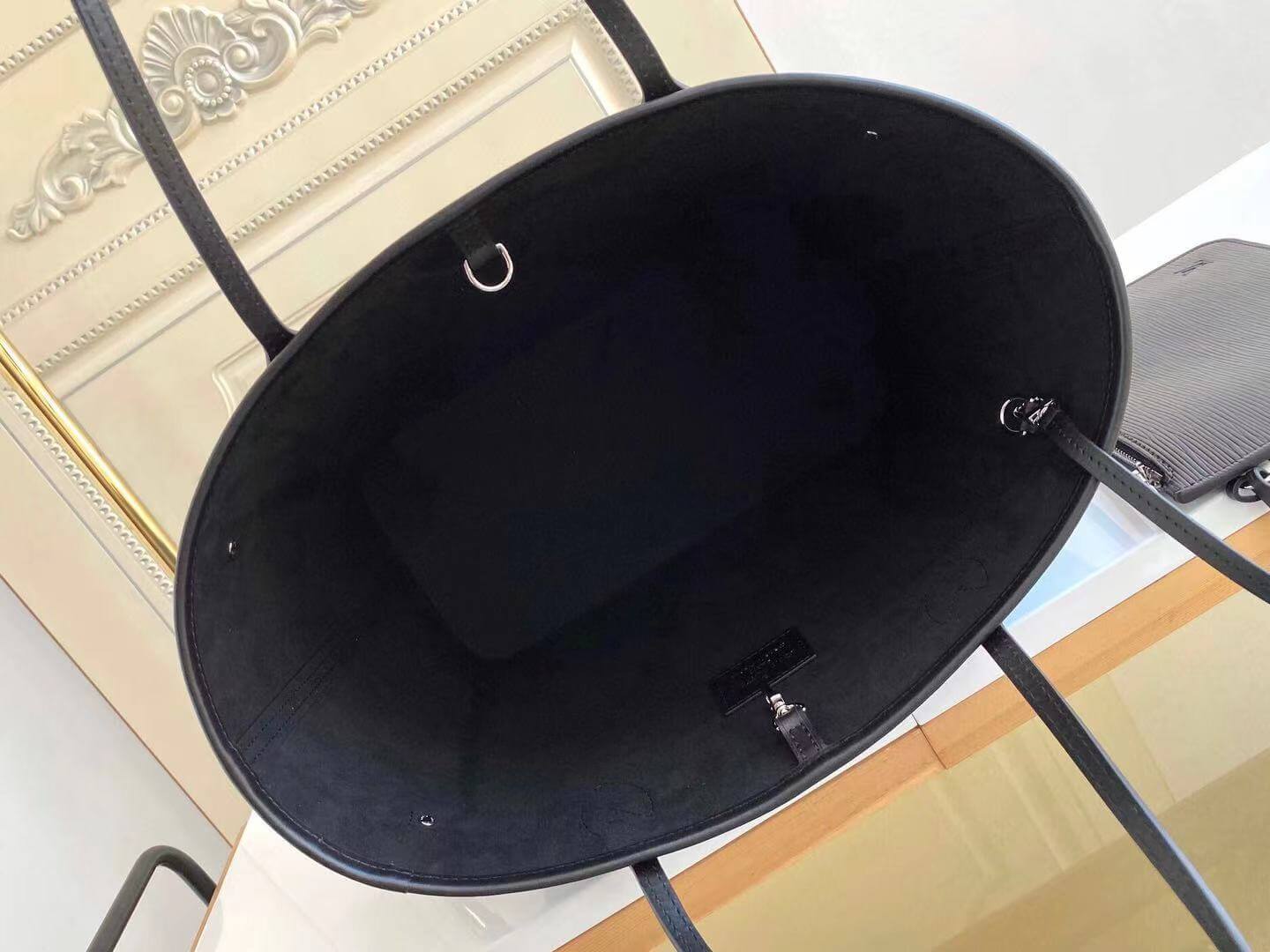 sac neverfull mm m40932 black noir epi leather