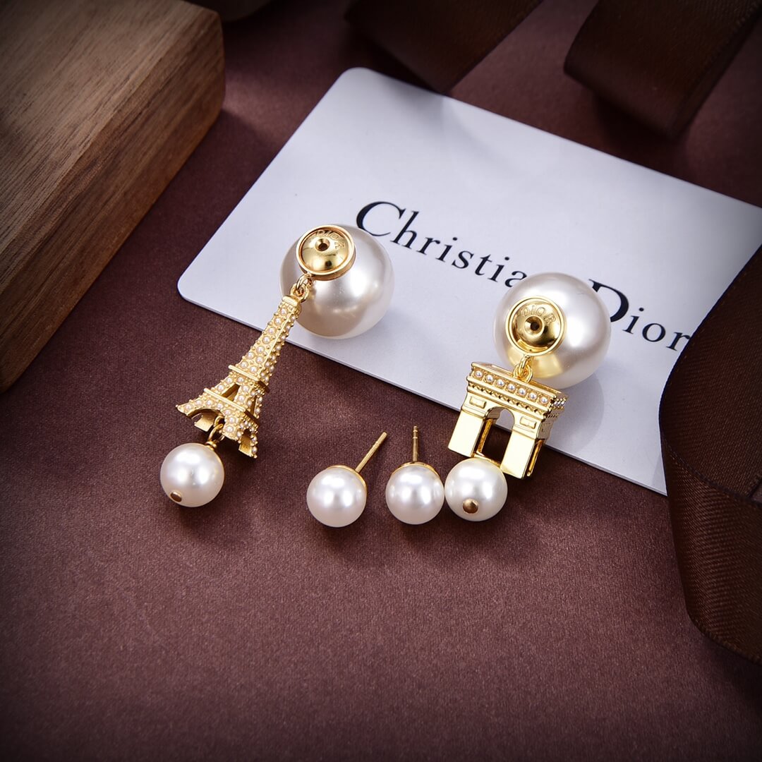 new dior dior flower core fashion light luxury premium ear studs 13168a30