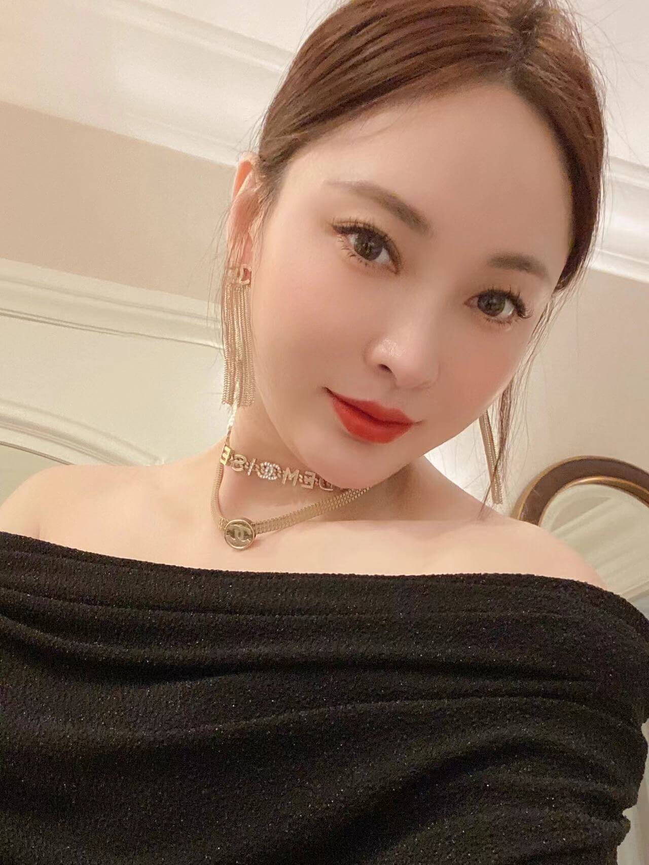 new medieval small style collar bone simple and versatile double c necklace xl13168a4
