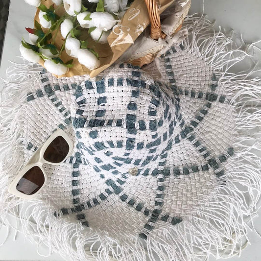new fashionable and high end large brim hat sunshade straw hat mz13168a22