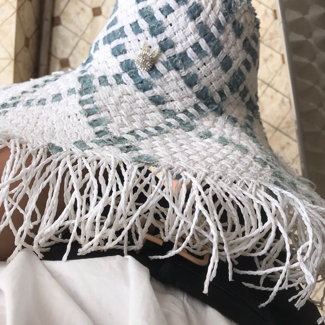 new fashionable and high end large brim hat sunshade straw hat mz13168a22