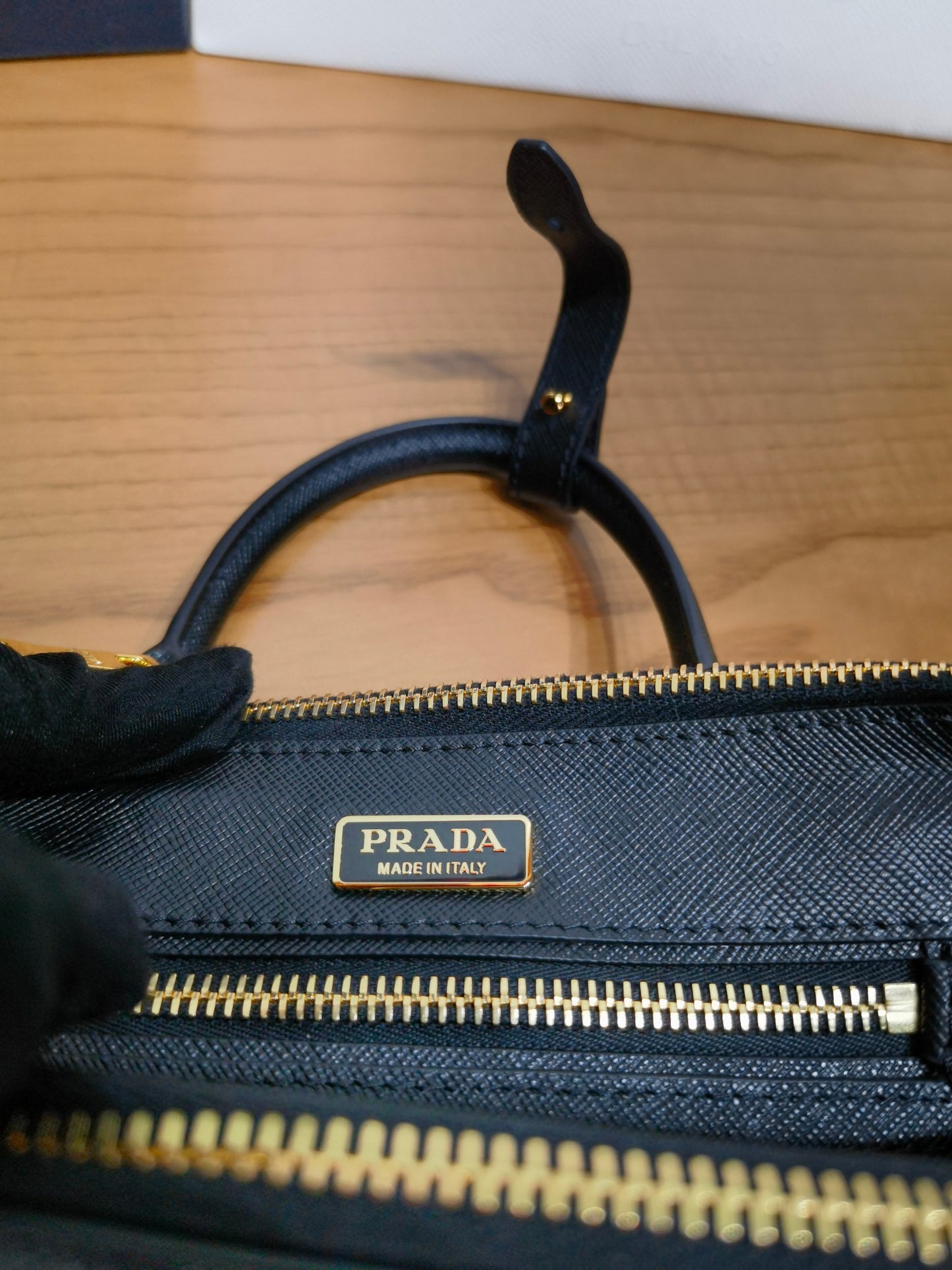 PRA New Mini Gallery Handbag Crossbags 1BA916 Black