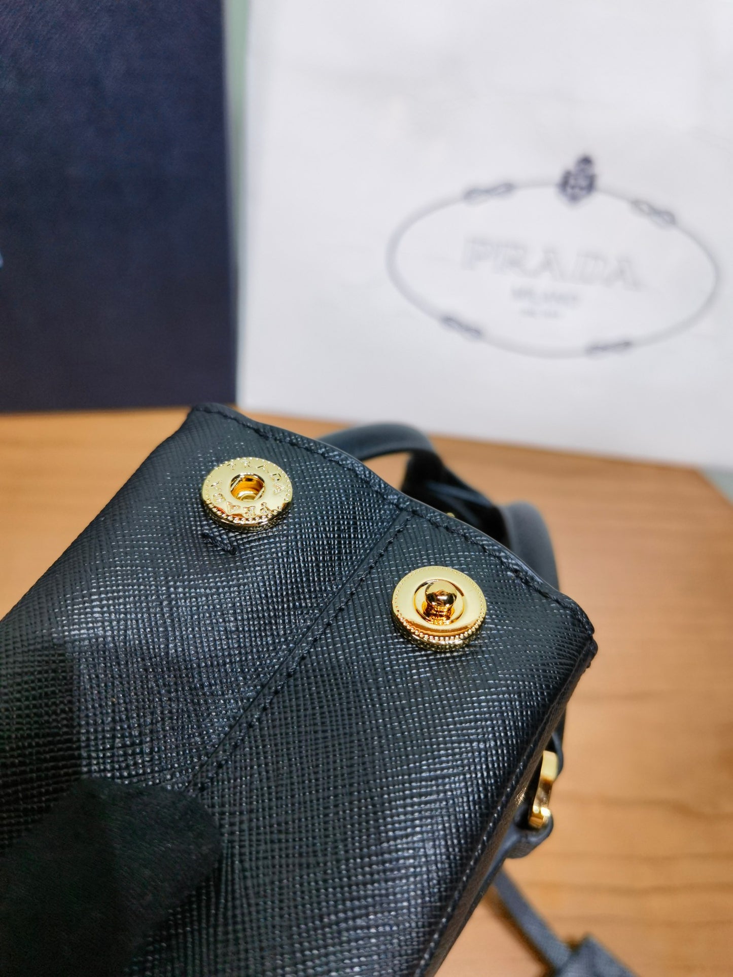 PRA New Mini Gallery Handbag Crossbags 1BA916 Black