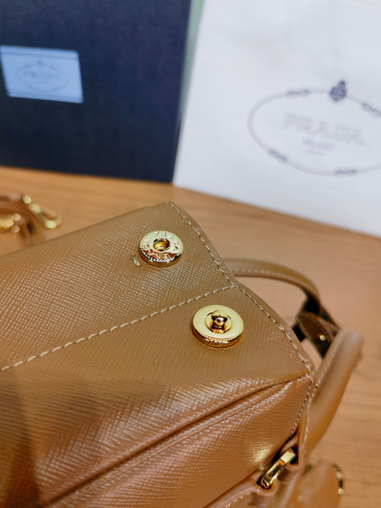 PRA New Mini Gallery Handbag Crossbags 1BA916 Brown