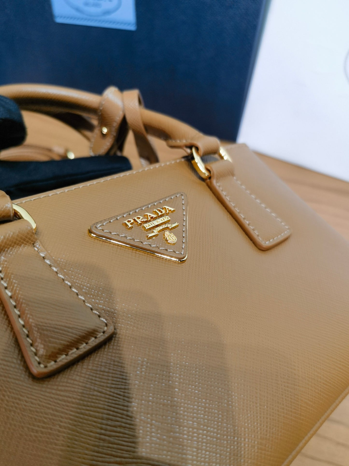 PRA New Mini Gallery Handbag Crossbags 1BA916 Brown