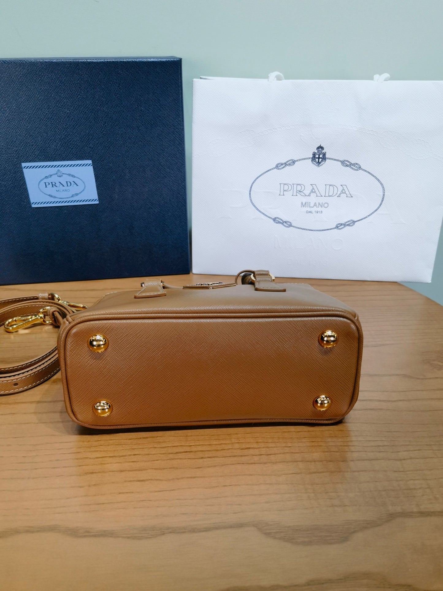 PRA New Mini Gallery Handbag Crossbags 1BA916 Brown