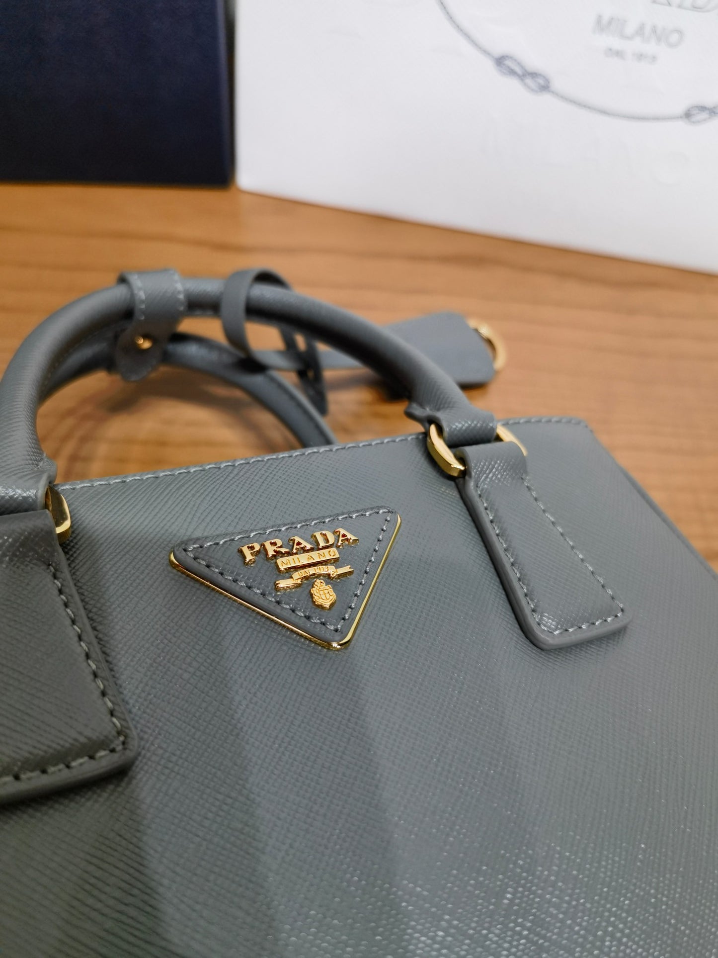 PRA New Mini Gallery Handbag Crossbags 1BA916 Grey