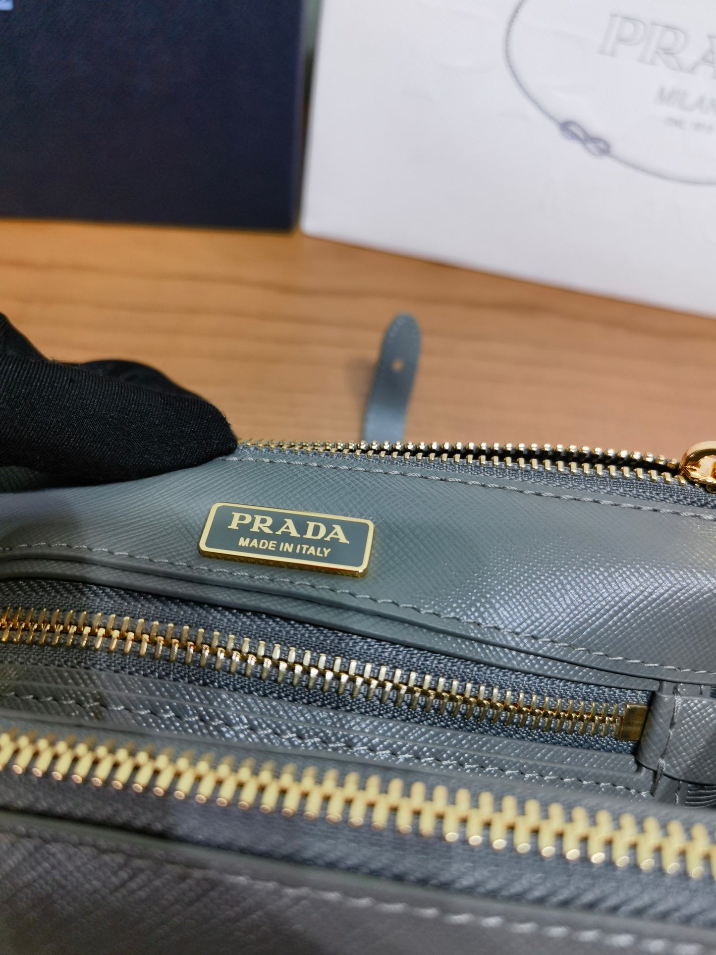 PRA New Mini Gallery Handbag Crossbags 1BA916 Grey