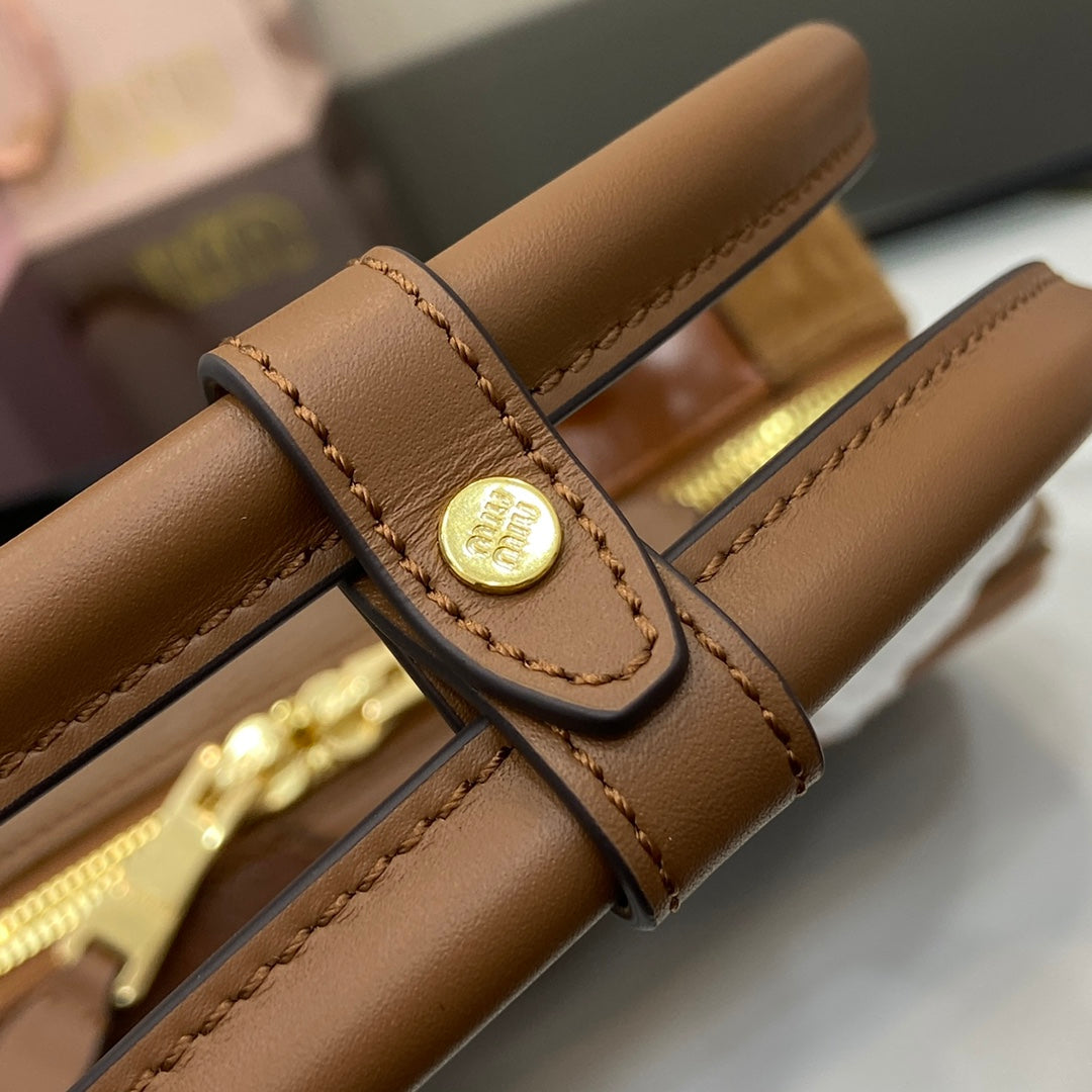 New splicing bowling tote bag BBB147 Brown