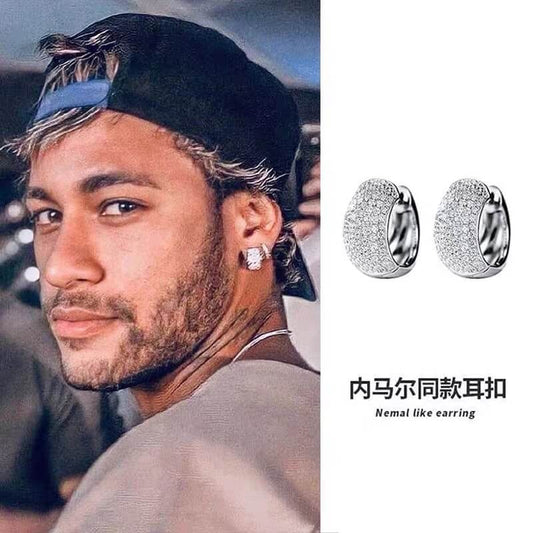 neymars same full diamond light luxury premium earrings ins hip hop trendy earrings eh3168a49