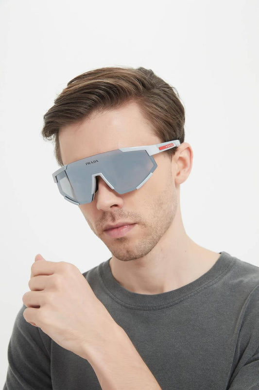 one piece oversized frame modern retro sunglasses trendy street photo outdoor sports sunglasses yjb19