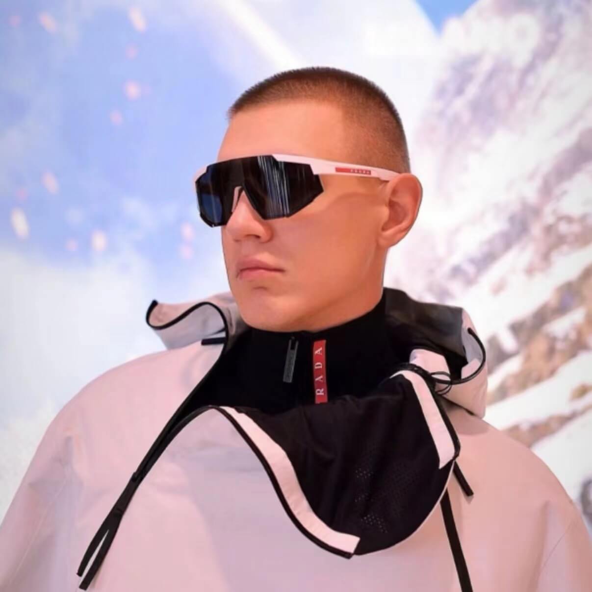 one piece oversized frame modern retro sunglasses trendy street photo outdoor sports sunglasses yjb19