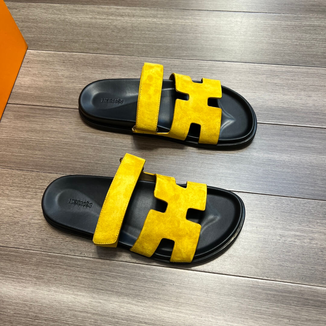 pd0702 slipper yellow 2 calfskin 38 44code mens slippers
