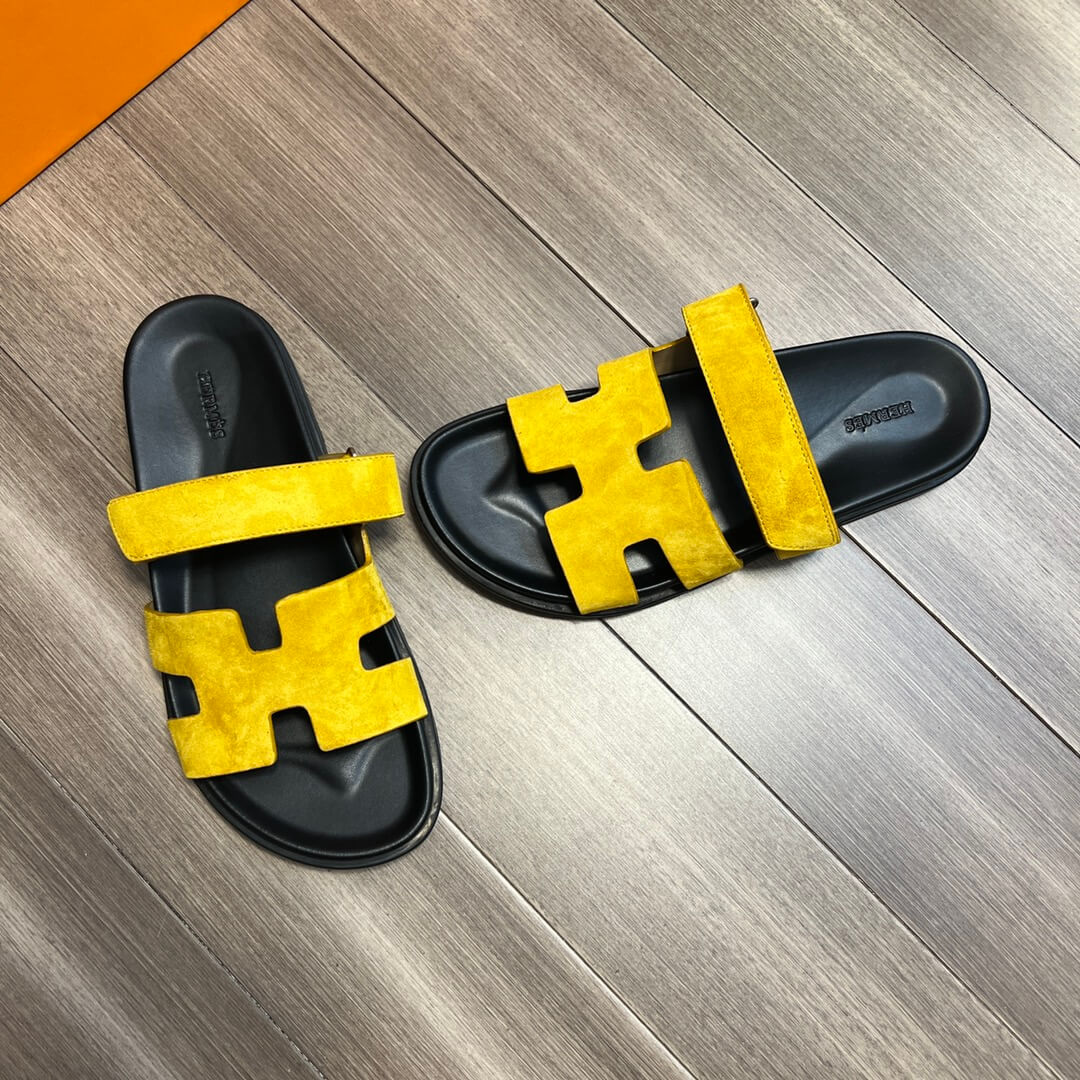 pd0702 slipper yellow 2 calfskin 38 44code mens slippers
