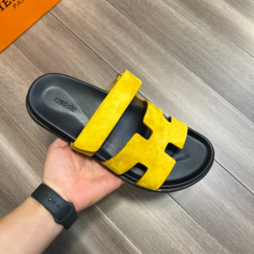pd0702 slipper yellow 2 calfskin 38 44code mens slippers
