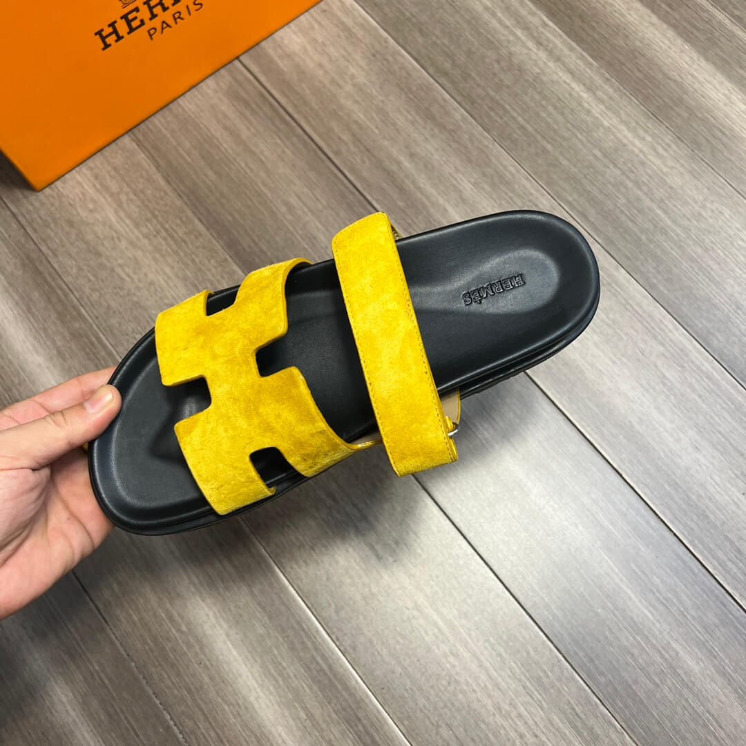 pd0702 slipper yellow 2 calfskin 38 44code mens slippers