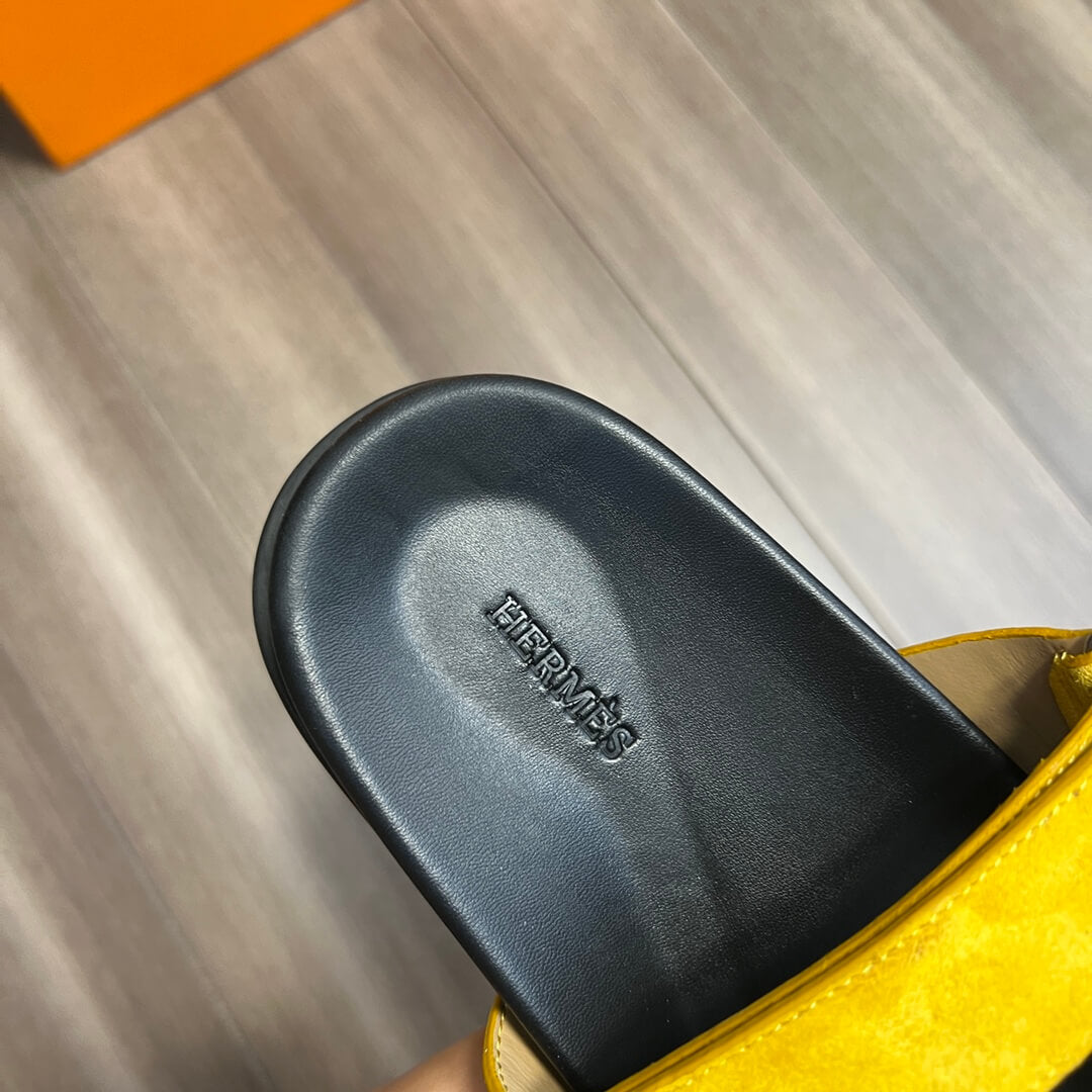 pd0702 slipper yellow 2 calfskin 38 44code mens slippers