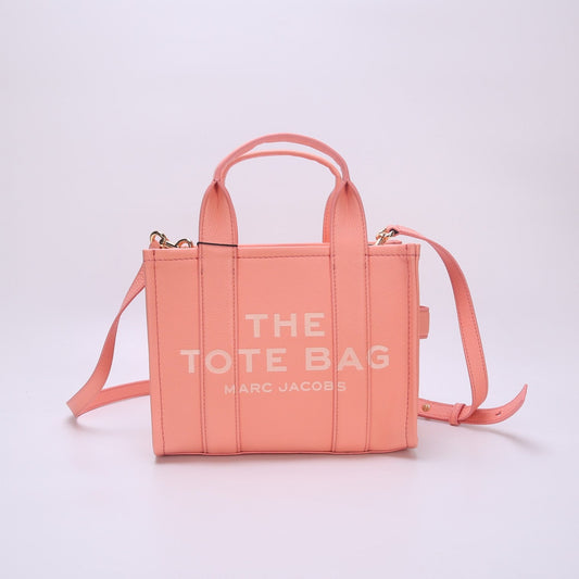 mj tote leather bags pink