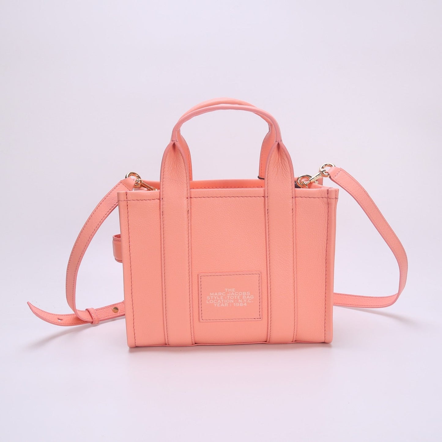 mj tote leather bags pink