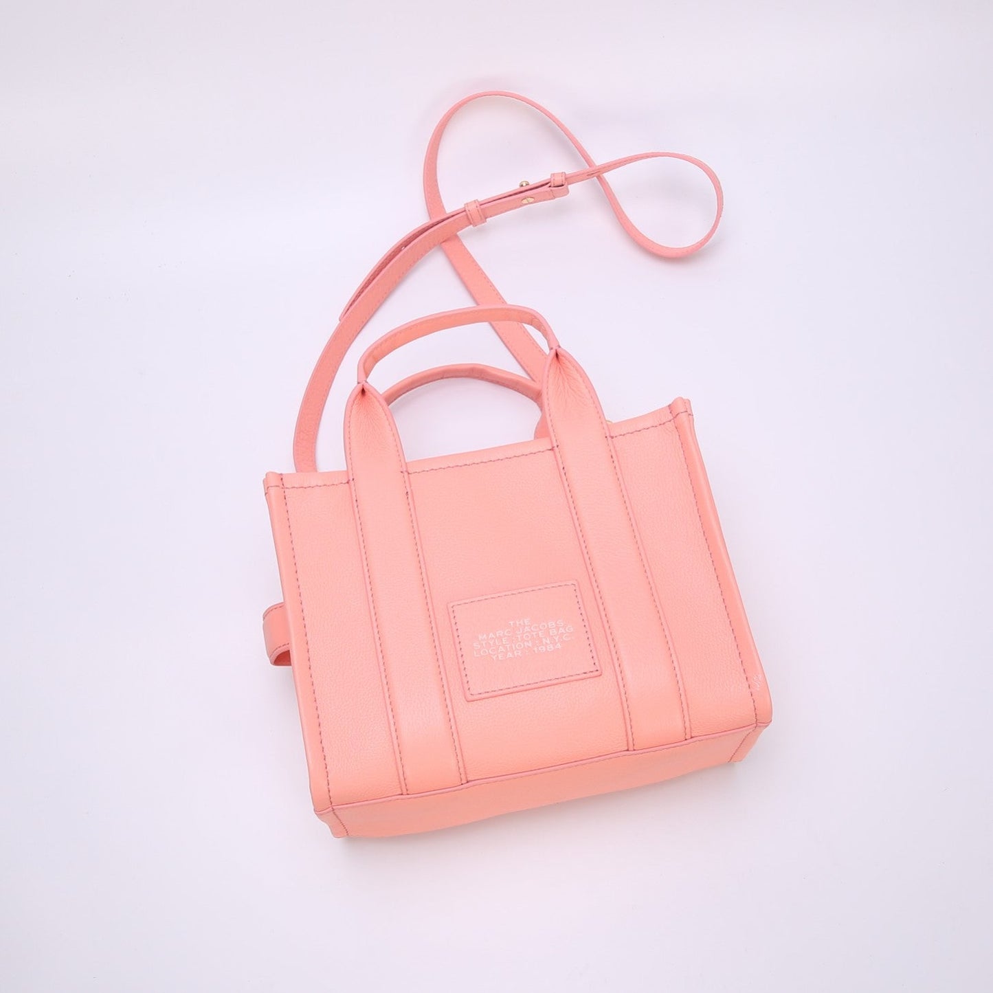 mj tote leather bags pink