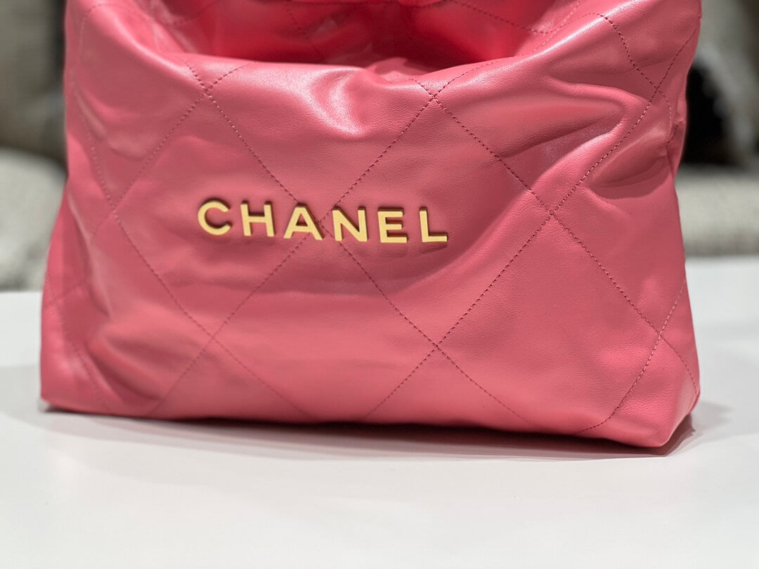 ?????????? pm calfskin and gold metal 35cm coral powder shoulder bag cross body bags