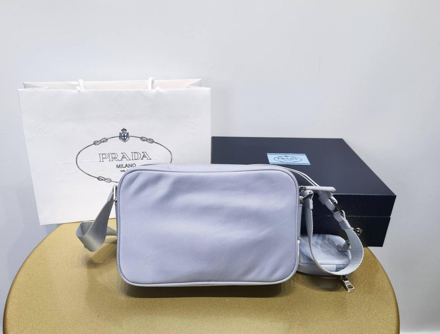 pra 1bc167 re nylon shoulder bag light purple