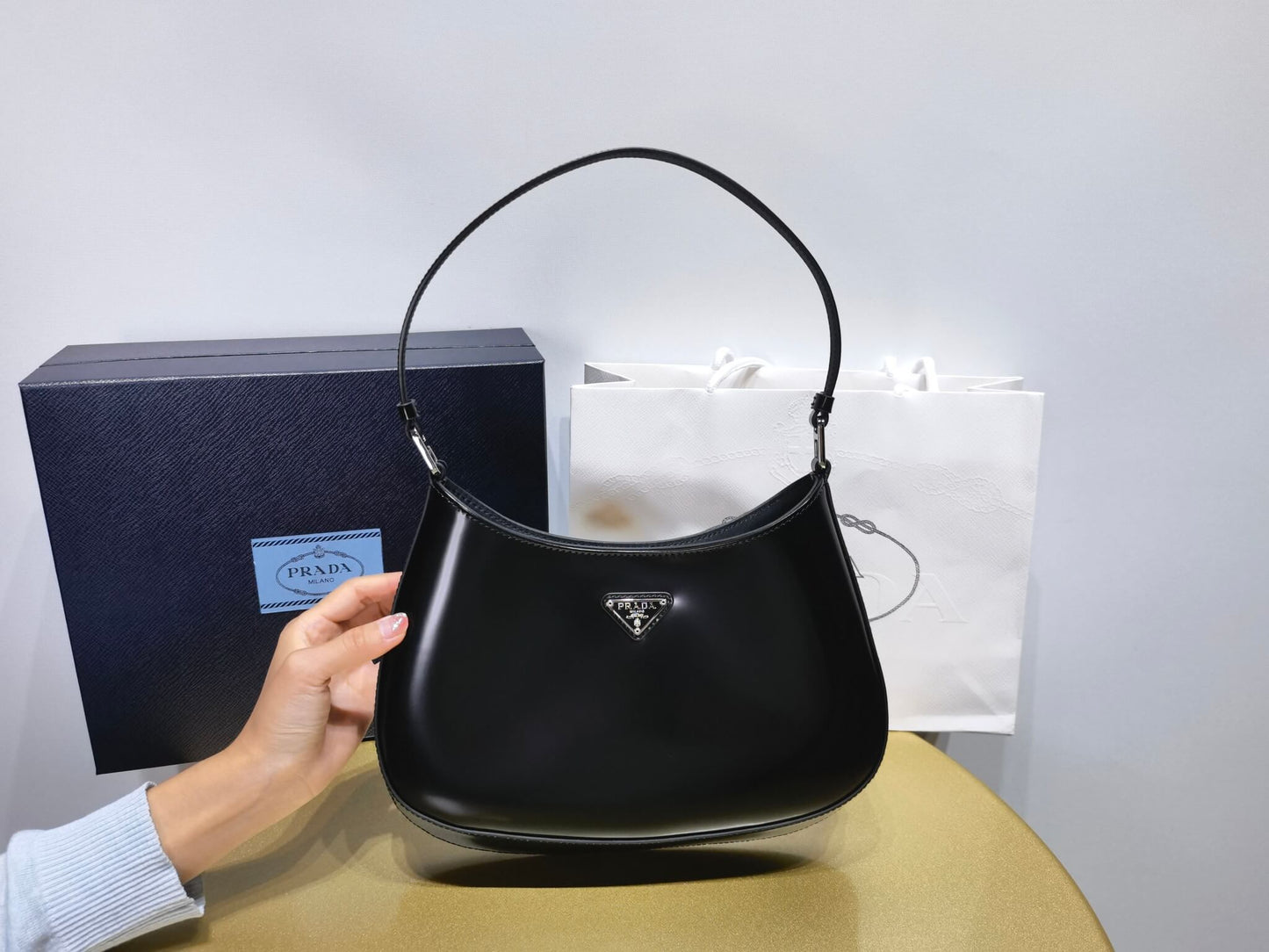 pra 1bc499 new armpit bag 2022 new color medieval armpit bag black