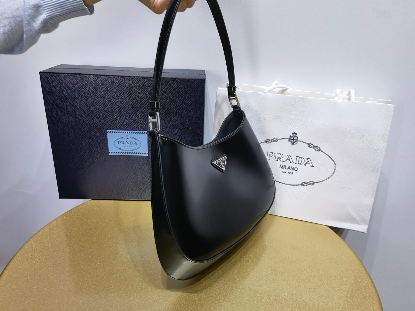 pra 1bc499 new armpit bag 2022 new color medieval armpit bag black