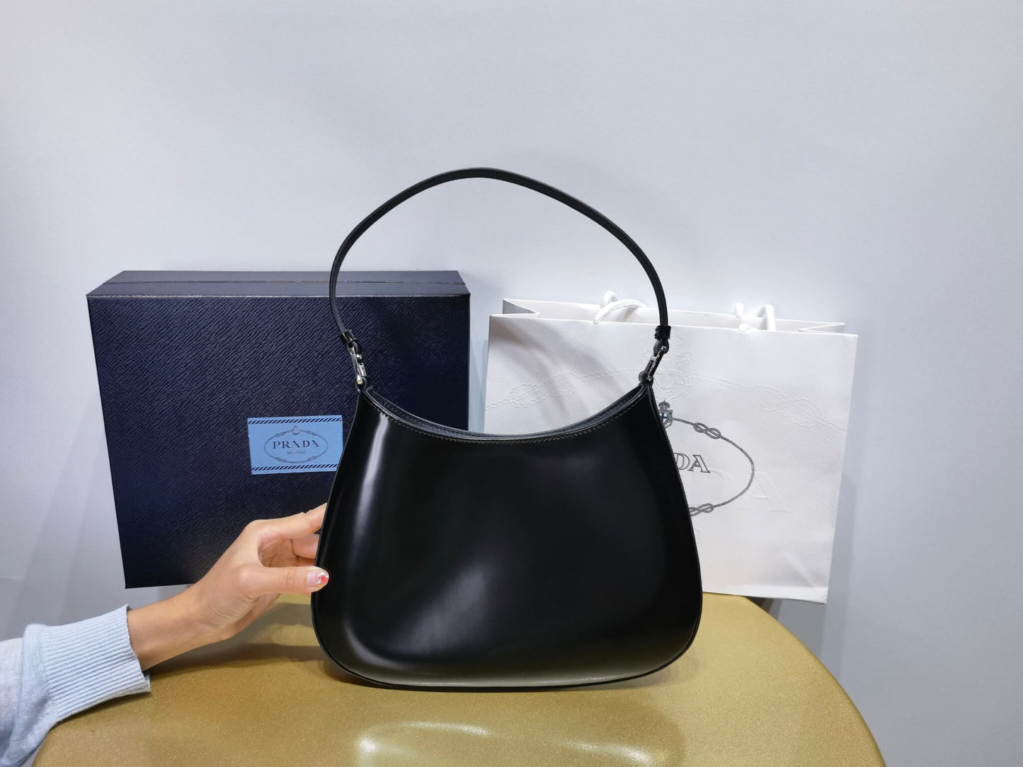 pra 1bc499 new armpit bag 2022 new color medieval armpit bag black