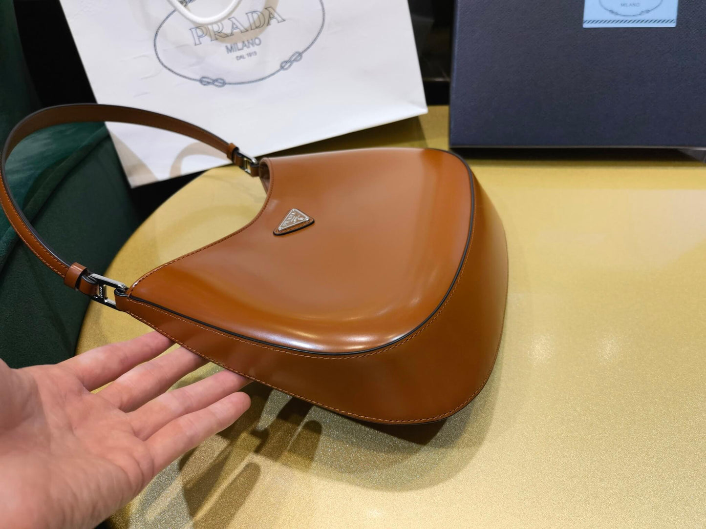 pra 1bc499 new armpit bag 2022 new color medieval armpit bag brown