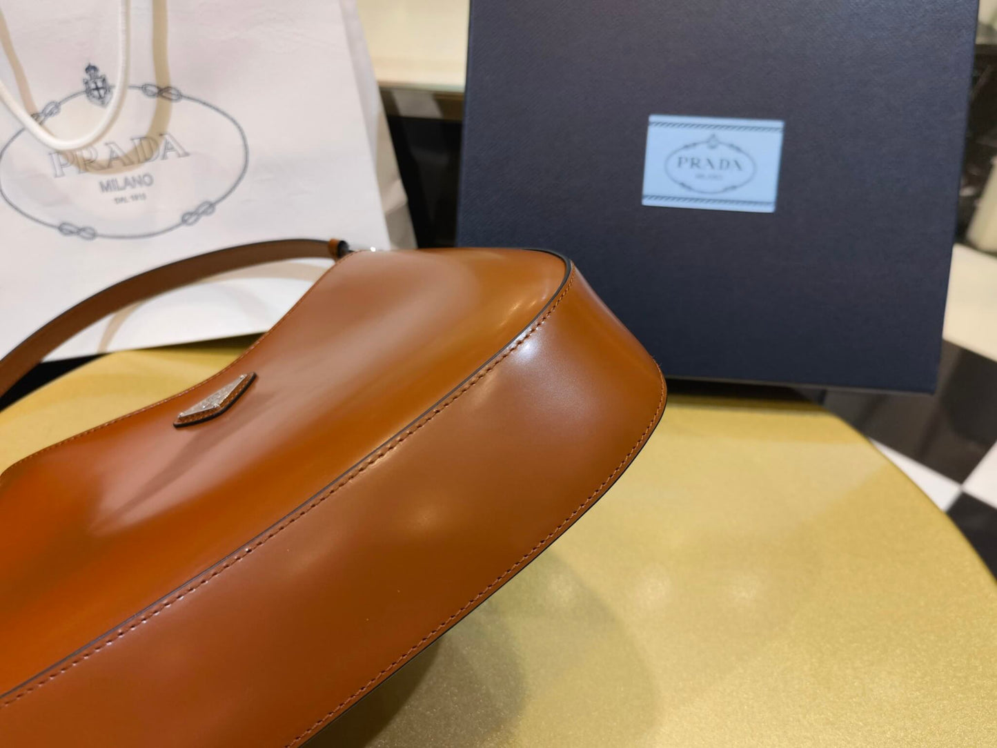 pra 1bc499 new armpit bag 2022 new color medieval armpit bag brown