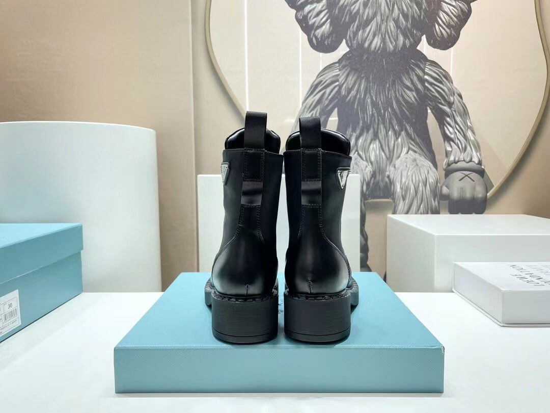 pra 1t782m brushed leather and re nylon boots black