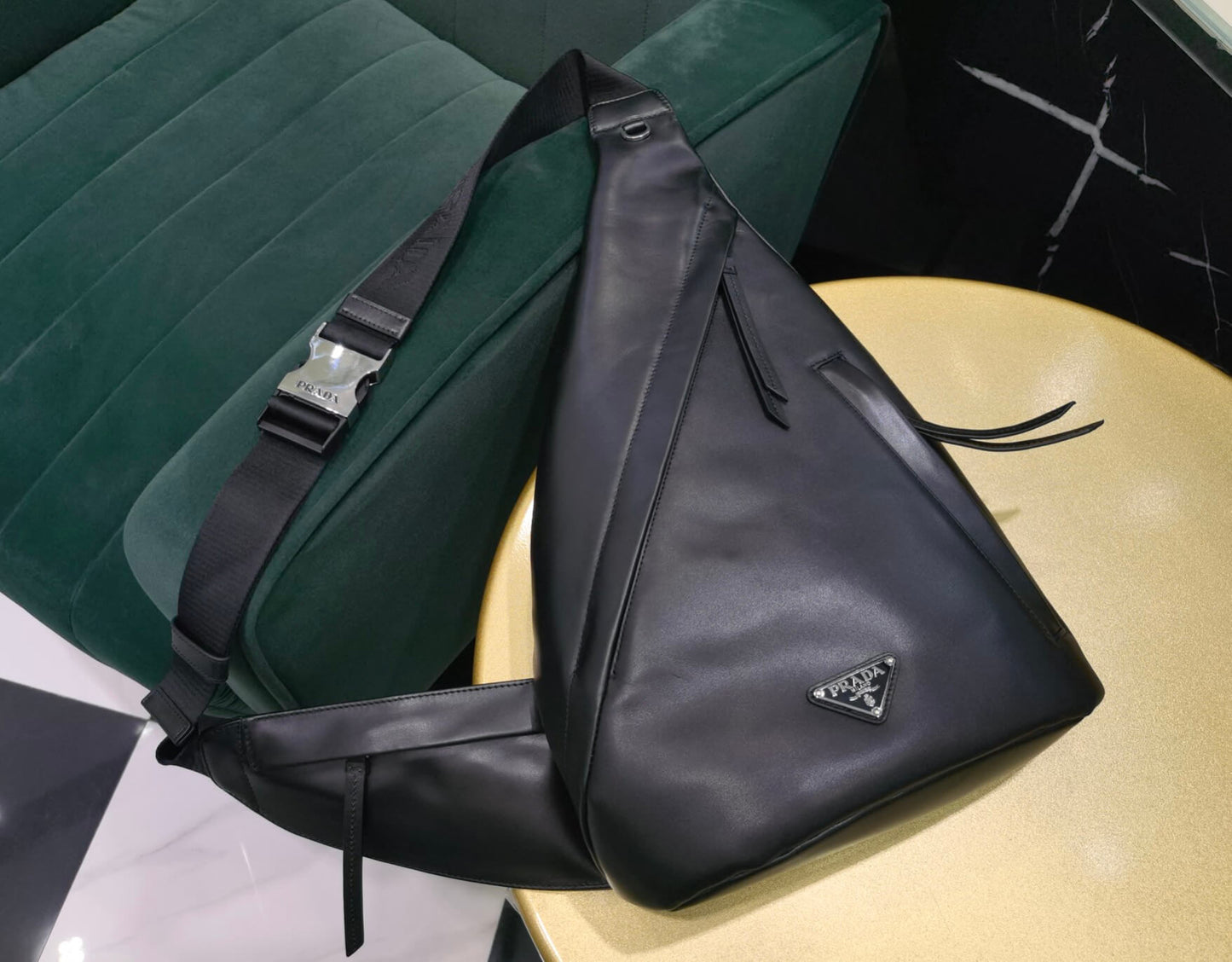 pra 2vz092 full leather backpack black