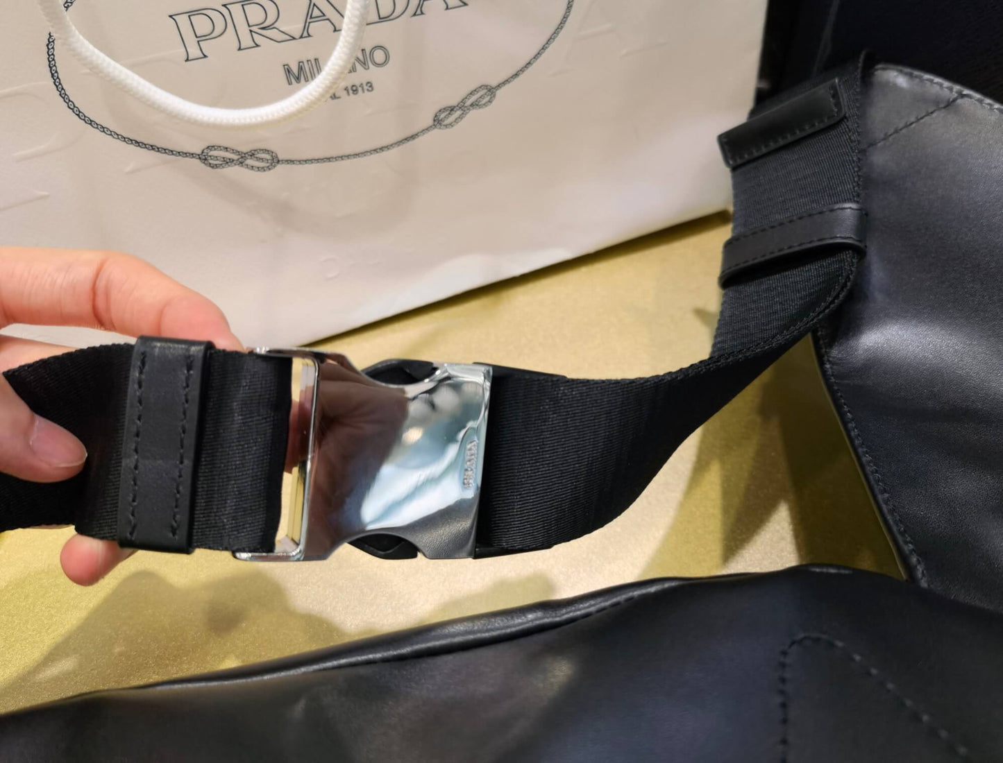 pra 2vz092 full leather backpack black