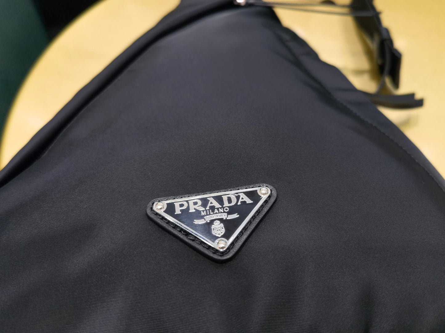 pra 2vz092 re nylon and leather backpack