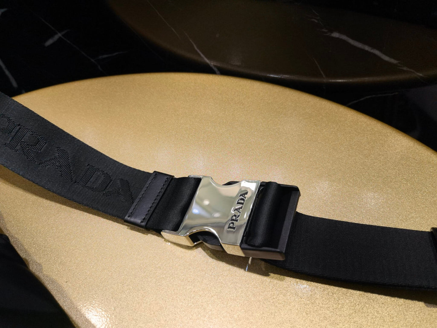 pra 2vz092 re nylon and leather backpack