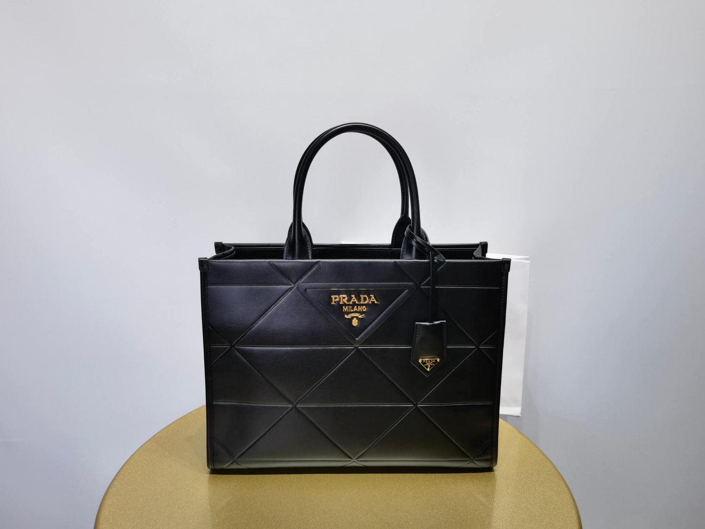 PRADA new tote handbag black 1BA378