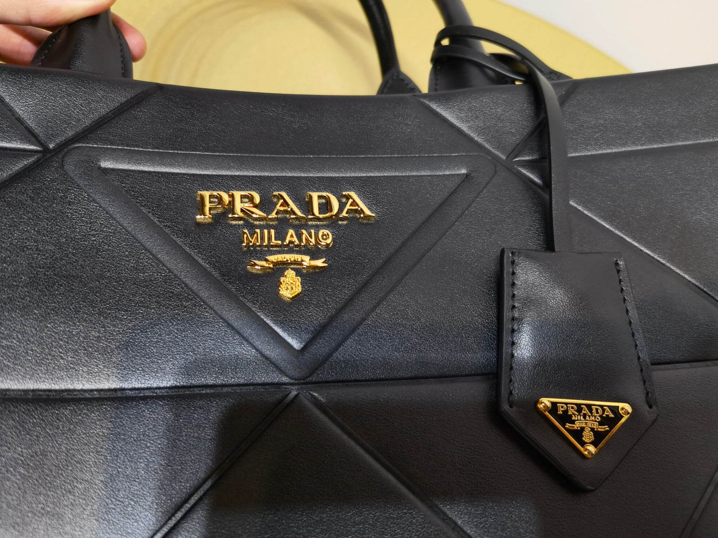 PRADA new tote handbag black 1BA378