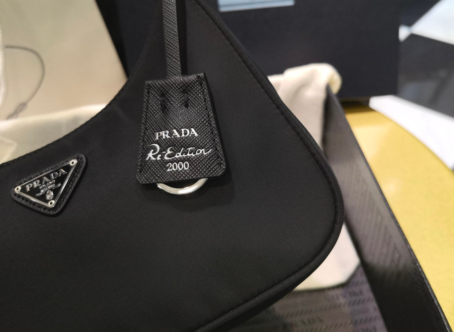 pra re nylon prada re edition 2000 mini bag axillary pouch black 1ne515