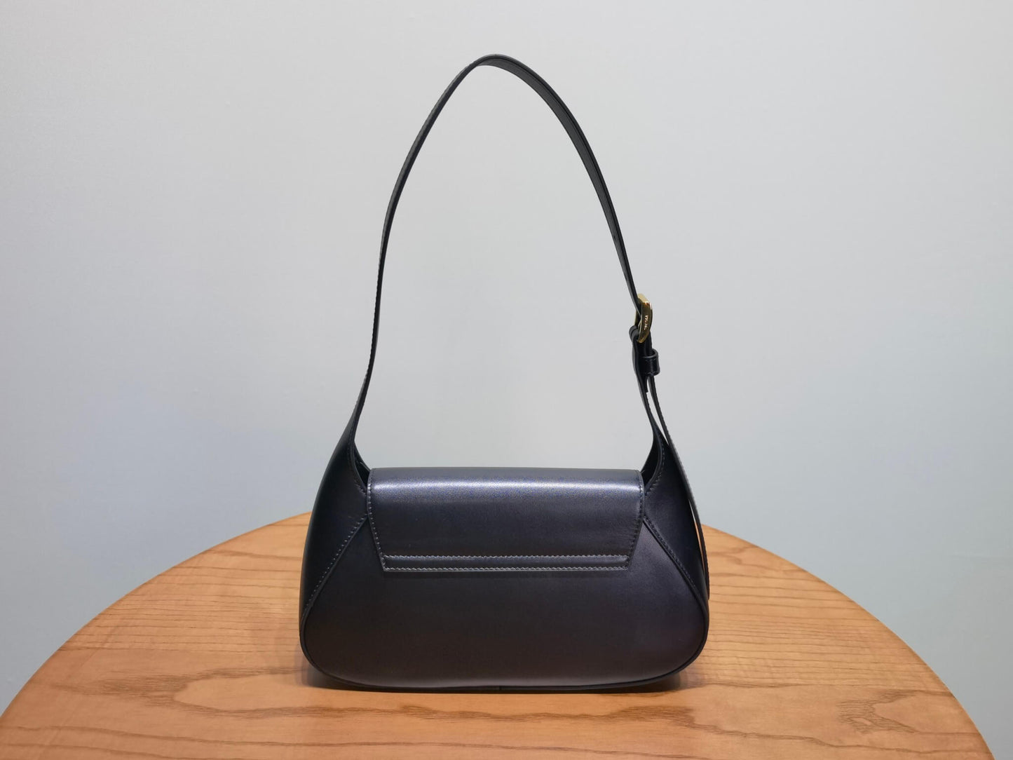 PRA Small leather shoulder bag 1BD358 BLACK