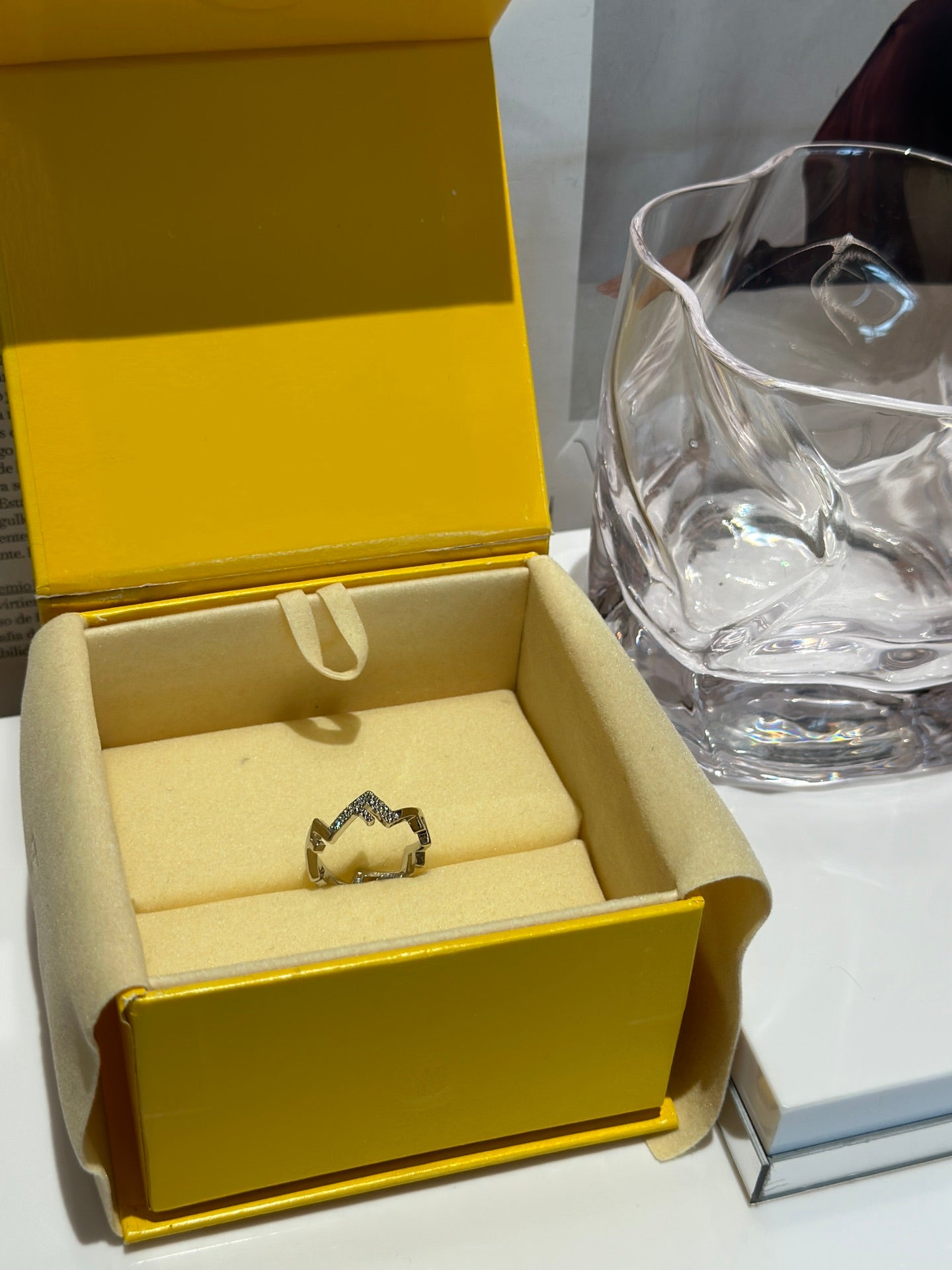 personalized wave pattern versatile korean ring jzc6