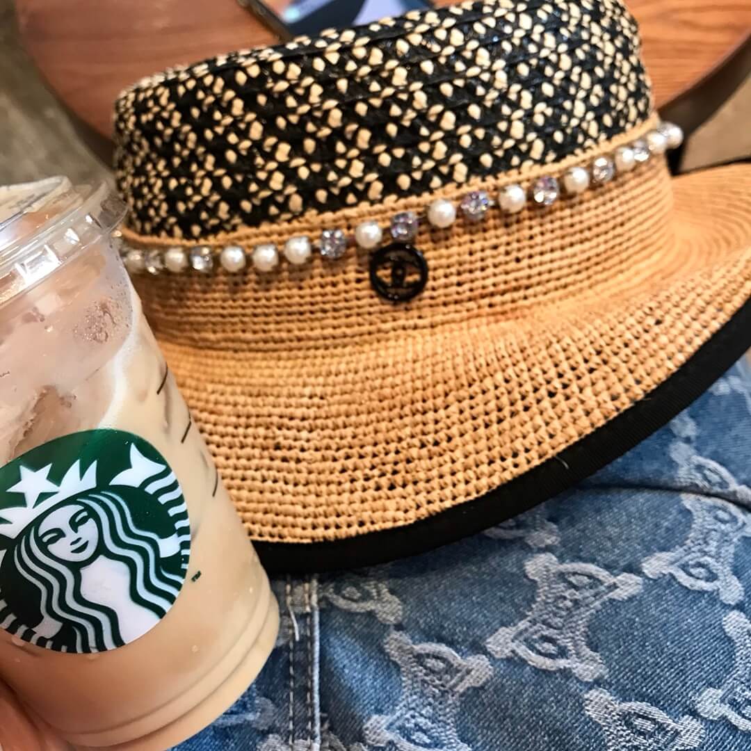 popular chanel sweet fashion versatile straw hat mz13168a2