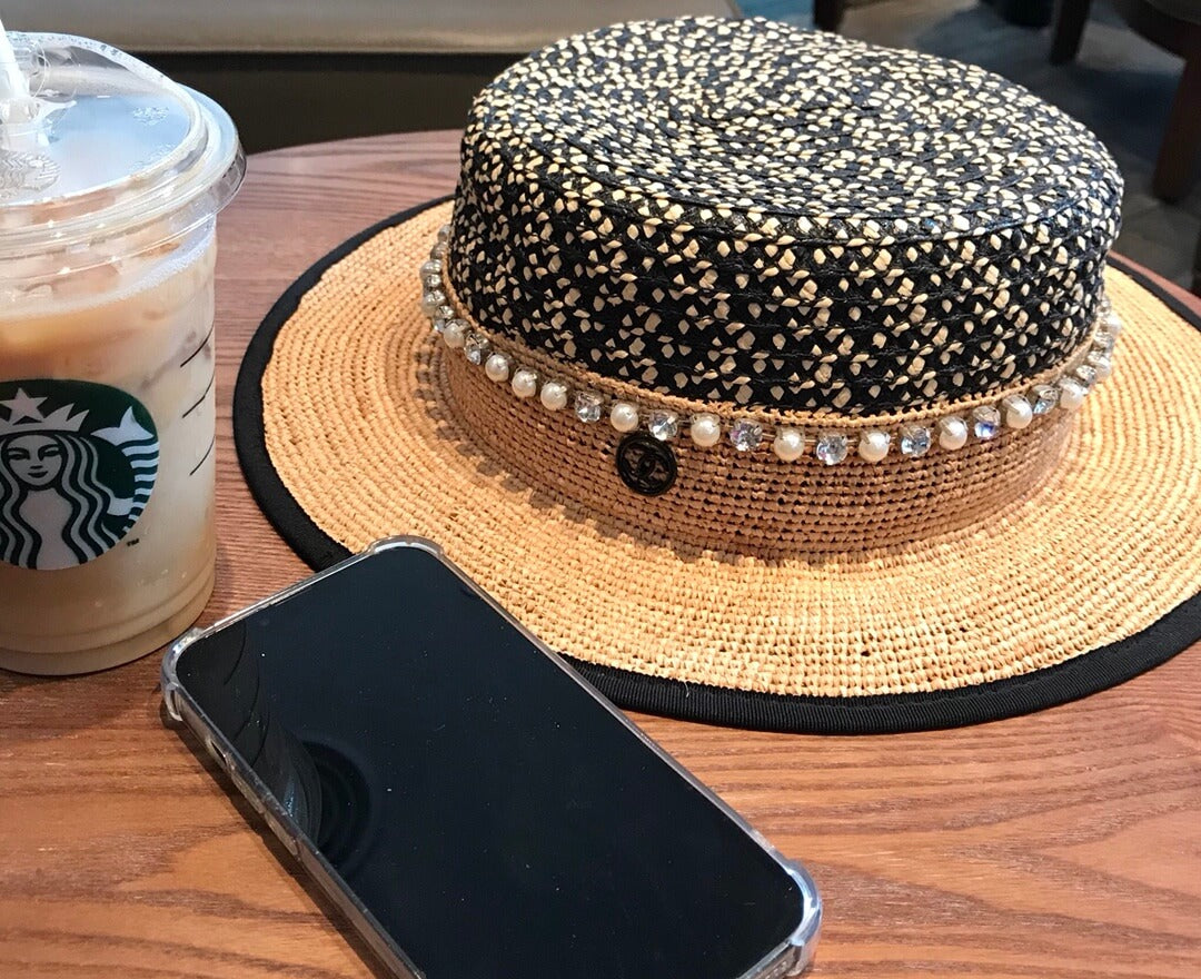 popular chanel sweet fashion versatile straw hat mz13168a2